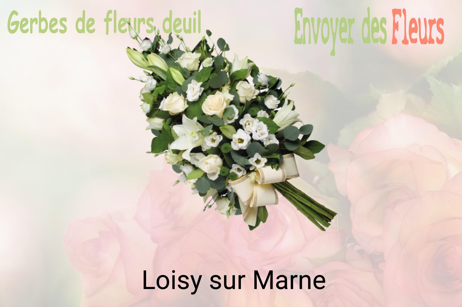 Gerbe de fleurs de deuil livrée à Loisy-sur-Marne